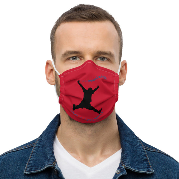 Premium face mask big logo central red #### Masque facial premium grand logo central rouge