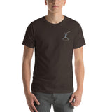 Short-Sleeve Unisex T-Shirt: logo embroidery black ### T-shirt unisexe à manches courtes: logo brodé noir